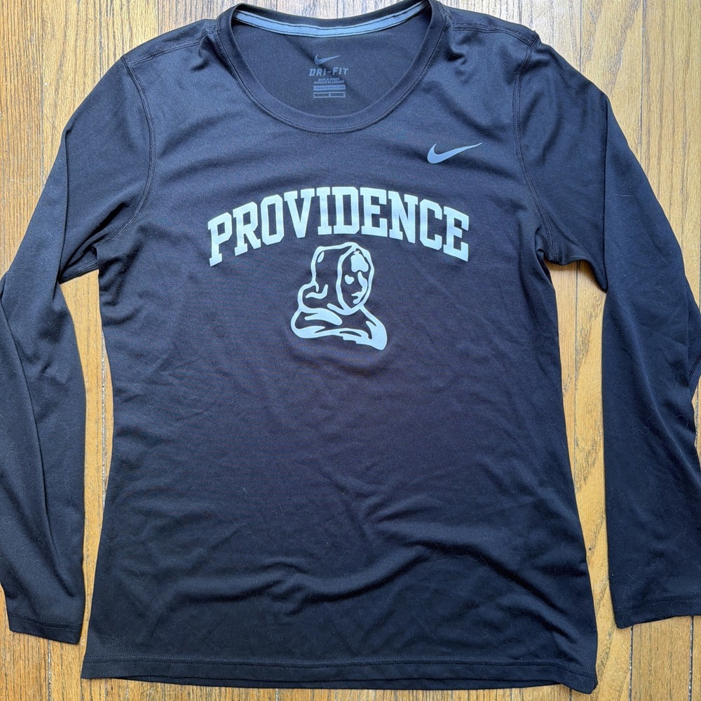 Nike Dri-fit Providence College Friars Women's L Basketball Long Sleeve Black Lg - Picture 2 of 11